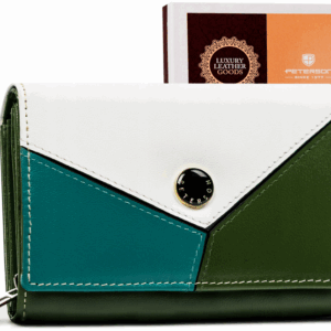 Średni portfel damski ze skóry naturalnej - Peterson