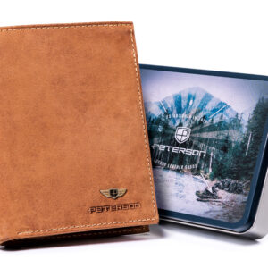 Skórzany portfel męski z systemem RFID Protect - Peterson