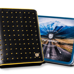 Skórzany, sportowy portfel męski - Peterson