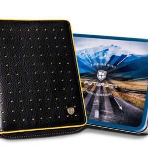 Skórzany, sportowy portfel męski na zamek - Peterson