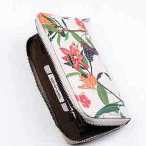 Duży portfel-piórnik damski ze skóry ekologicznej - David Jones