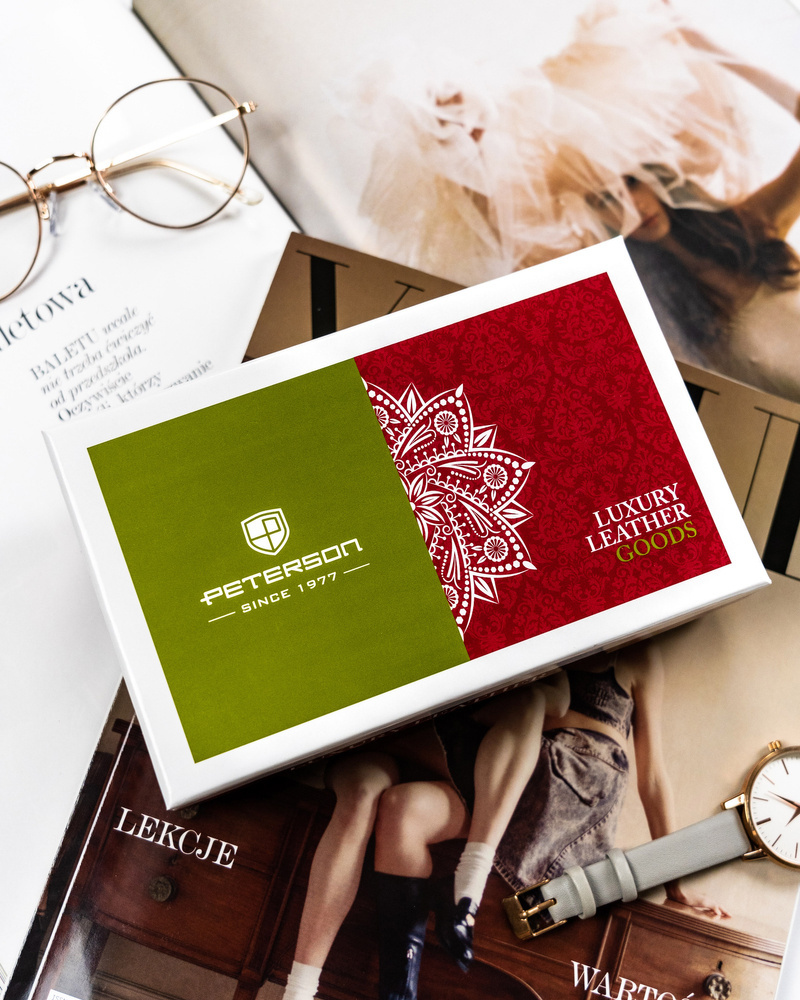 Duży portfel damski z wężowym wzorem - Peterson - obrazek 10