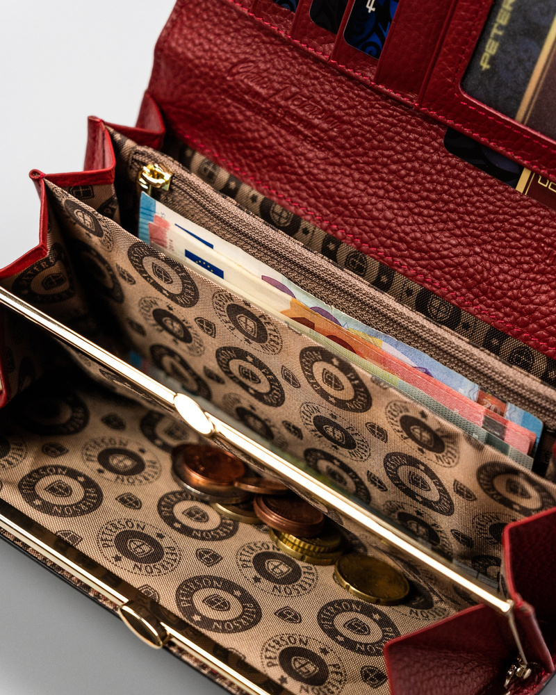 Duży portfel damski z wężowym wzorem - Peterson - obrazek 9