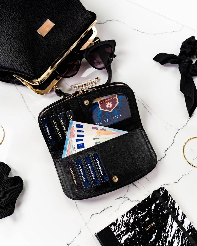 Duży portfel damski ze skóry naturalnej - Peterson - obrazek 5