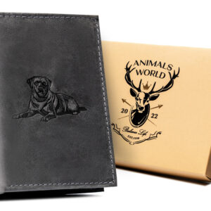 Duży, pionowy portfel męski ze skóry naturalnej - Always Wild