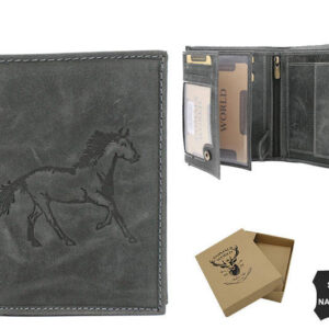 Duży, pionowy portfel męski ze skóry naturalnej - Always Wild