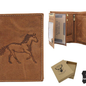 Duży, pionowy portfel męski ze skóry naturalnej - Always Wild