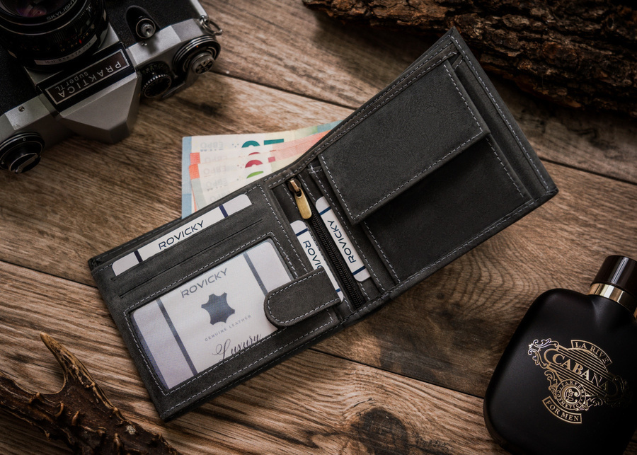 Duży, skórzany portfel męski - Always Wild - obrazek 5