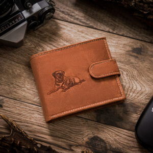 Elegancki portfel męski z nubukowej skóry naturalnej - Always Wild