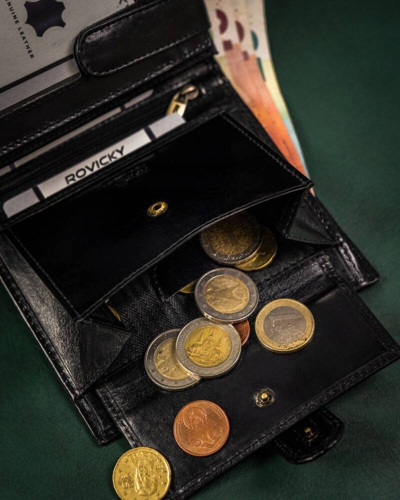 Duży, skórzany portfel męski z systemem RFID - Rovicky - obrazek 11