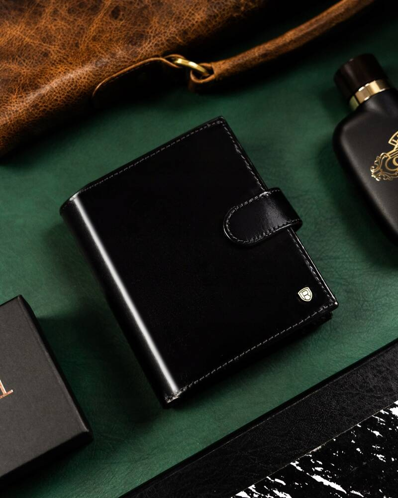 Duży, skórzany portfel męski z systemem RFID - Rovicky - obrazek 13