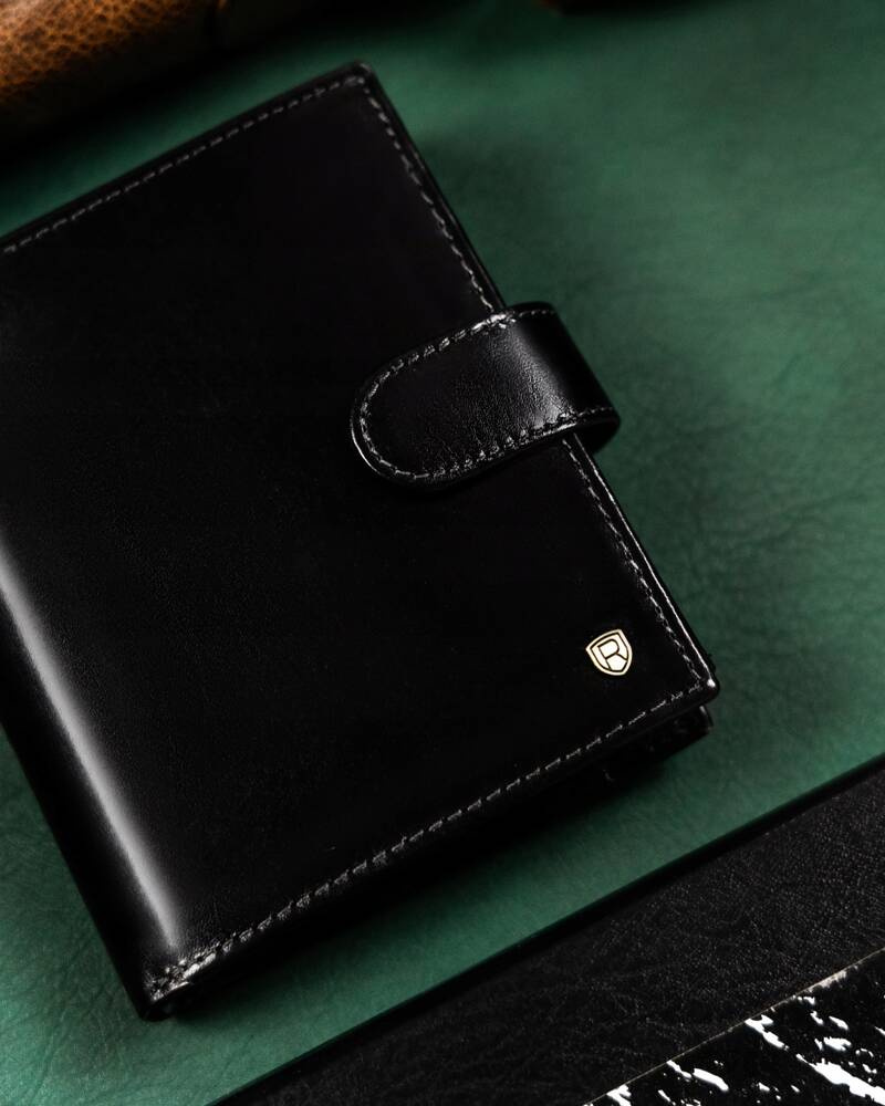 Duży, skórzany portfel męski z systemem RFID - Rovicky - obrazek 2