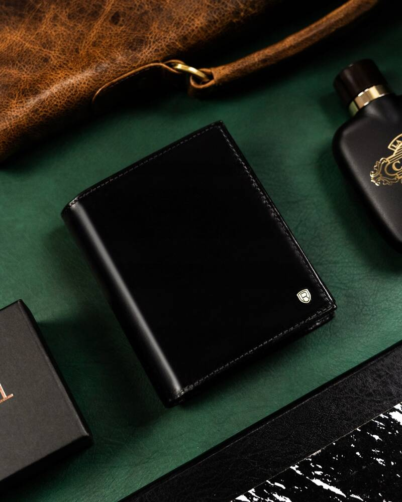 Duży, skórzany portfel męski z systemem RFID - Rovicky - obrazek 12