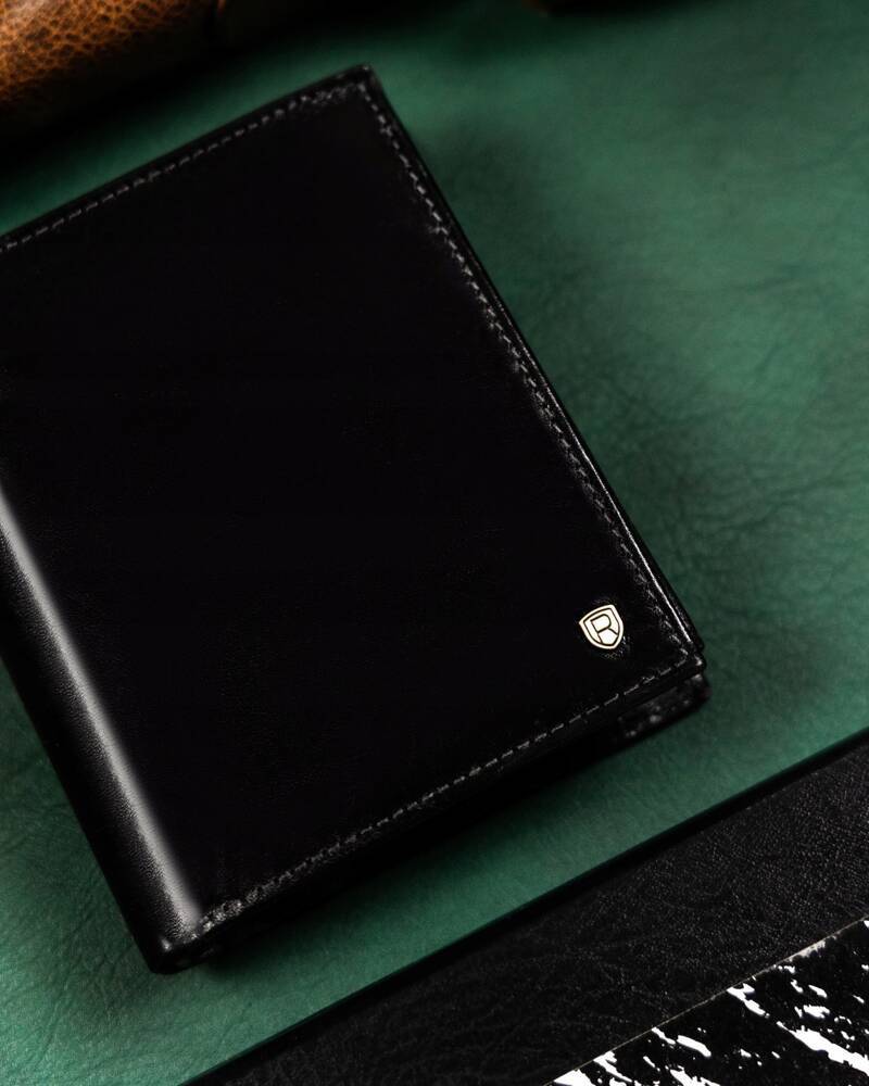Duży, skórzany portfel męski z systemem RFID - Rovicky - obrazek 2