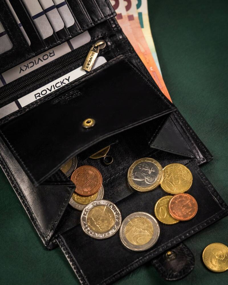 Skórzany, duży portfel męski z systemem RFID - Rovicky - obrazek 13