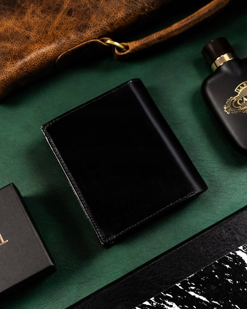 Skórzany, duży portfel męski z systemem RFID - Rovicky - obrazek 3