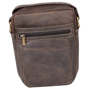 Męska listonoszka z bydlęcej skóry naturalnej - Always Wild