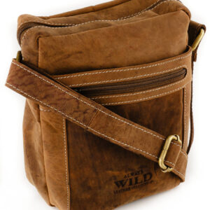 Męska listonoszka z bydlęcej skóry naturalnej - Always Wild