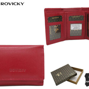 Skórzany portfel z zewnętrzną portmonetką - Rovicky