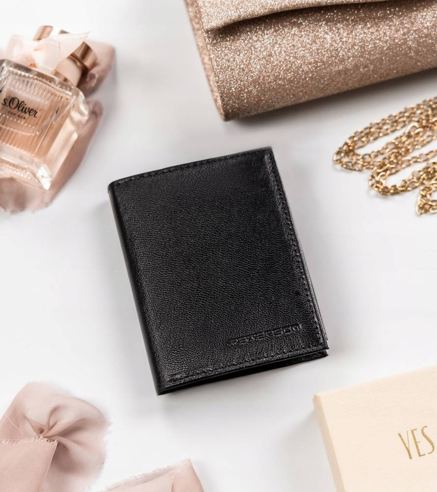 Klasyczny, pionowy portfel damski ze skóry naturalnej - Peterson - obrazek 12