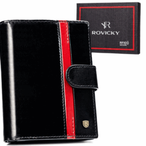 Portfel męski w orientacji pionowej ze skóry naturalnej - Rovicky