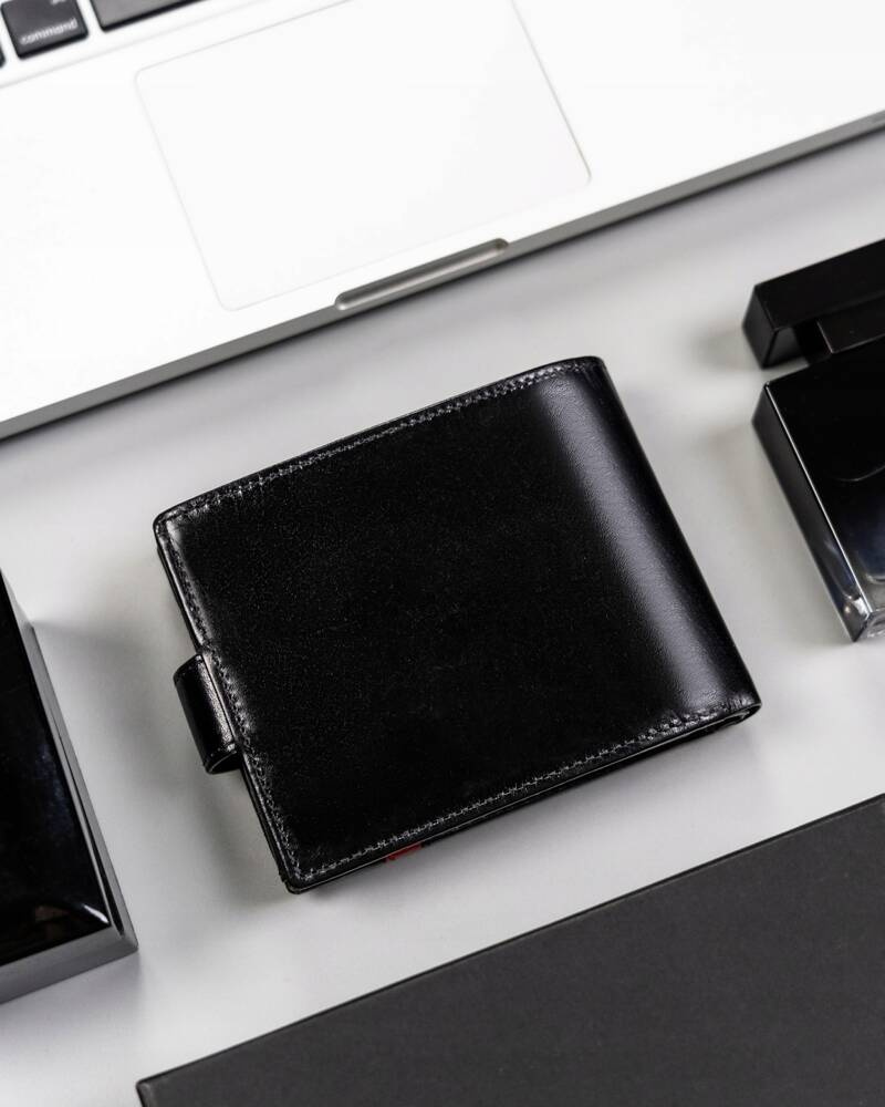 Duży portfel męski ze skóry naturalnej - Rovicky - obrazek 2