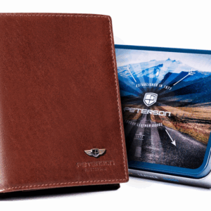 Duży, skórzany portfel męski - Peterson