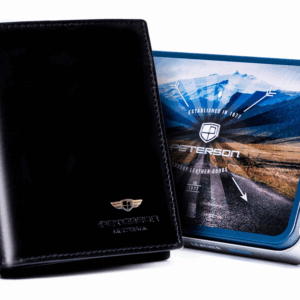 Elegancki portfel męski ze skóry naturalnej - Peterson