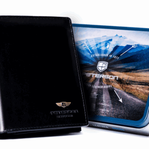 Skórzany portfel męski bez zapięcia - Peterson