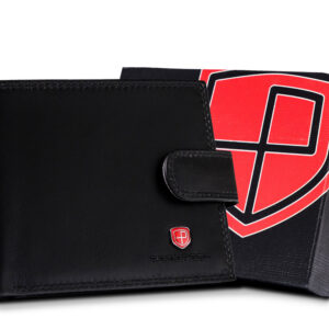 Duży skórzany portfel męski z zapinką na zatrzask - Peterson