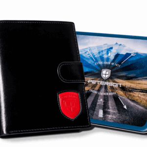 Duży portfel męski z zapięciem na zatrzask - Peterson