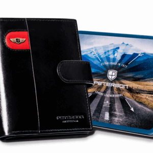 Duży portfel męski zapinany na zatrzask - Peterson