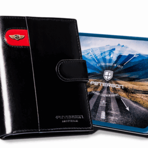 Duży portfel męski zapinany na zatrzask - Peterson