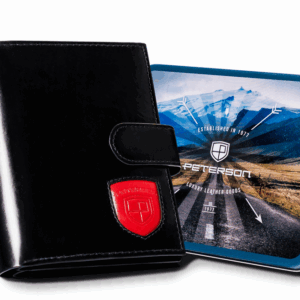 Duży portfel męski zapinany na zatrzask - Peterson