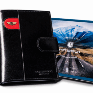 Duży portfel męski zapinany na zatrzask - Peterson