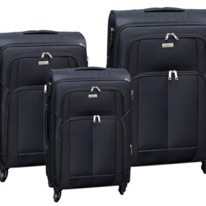 Komplet trzech miękkich walizek podróżnych - Peterson