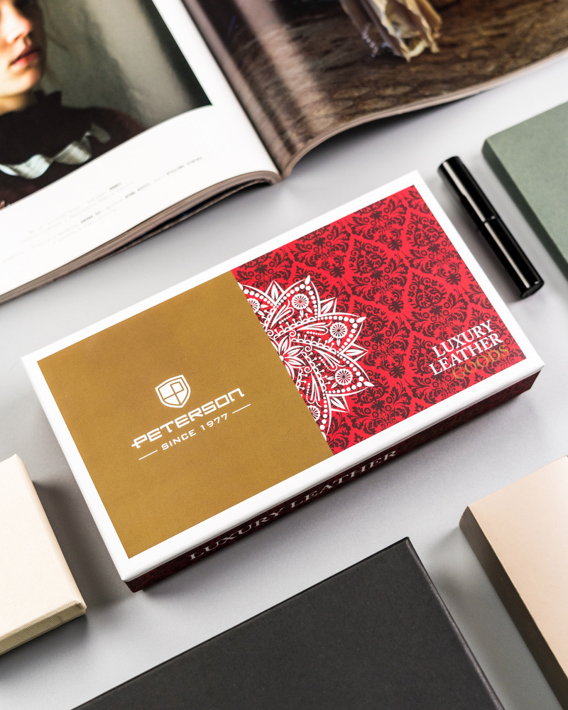 Duży, skórzany portfel damski na zamek i zatrzask - Peterson - obrazek 10