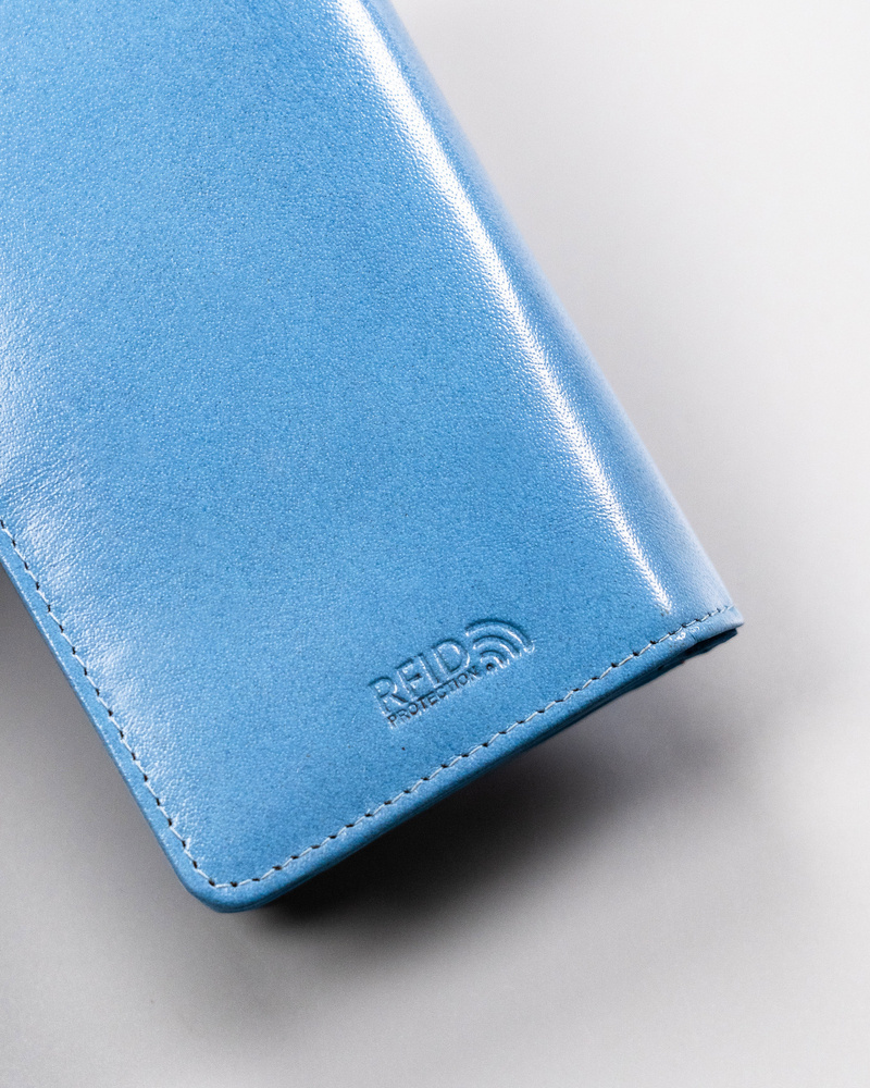 Duży, skórzany portfel damski z systemem RFID - Peterson - obrazek 7