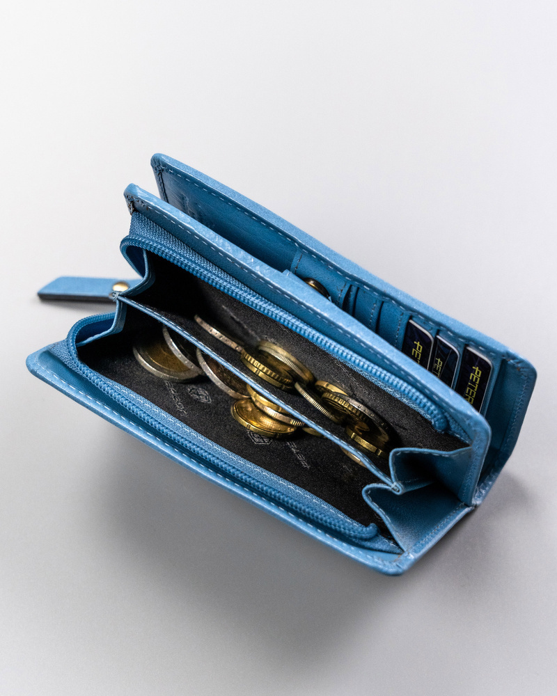 Duży, skórzany portfel damski z systemem RFID - Peterson - obrazek 8