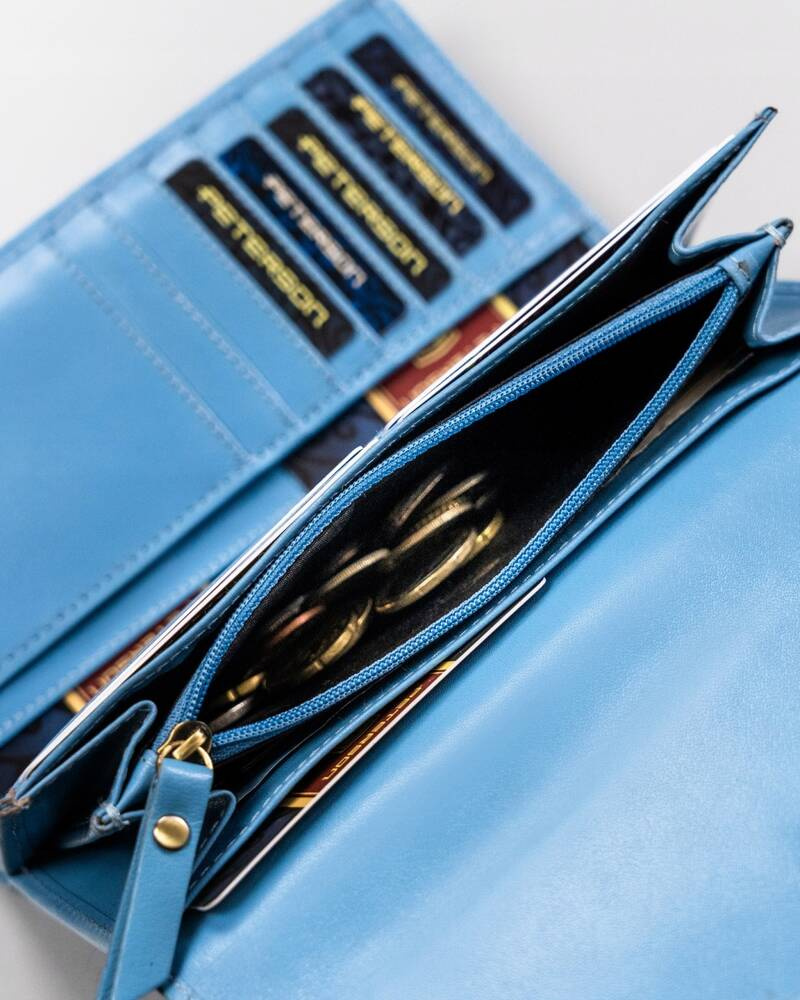 Elegancki, duży portfel damski ze skóry naturalnej - Peterson - obrazek 10