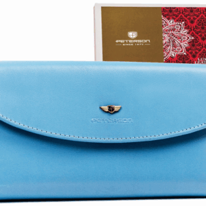 Elegancki, duży portfel damski ze skóry naturalnej - Peterson