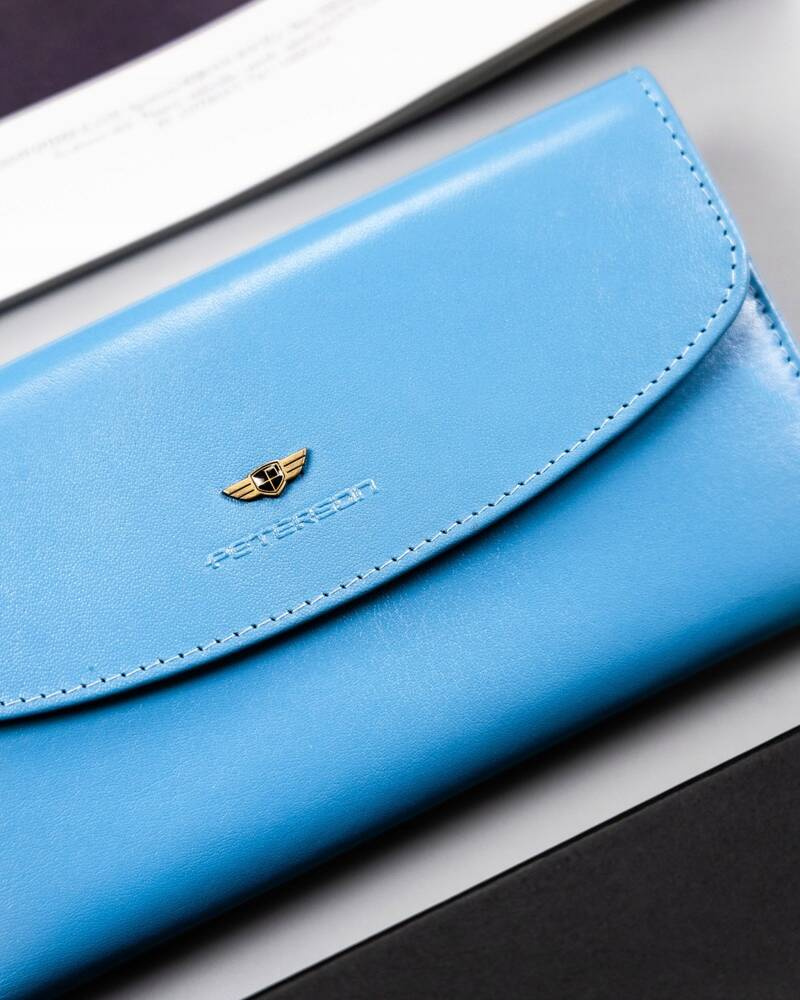 Elegancki, duży portfel damski ze skóry naturalnej - Peterson - obrazek 12