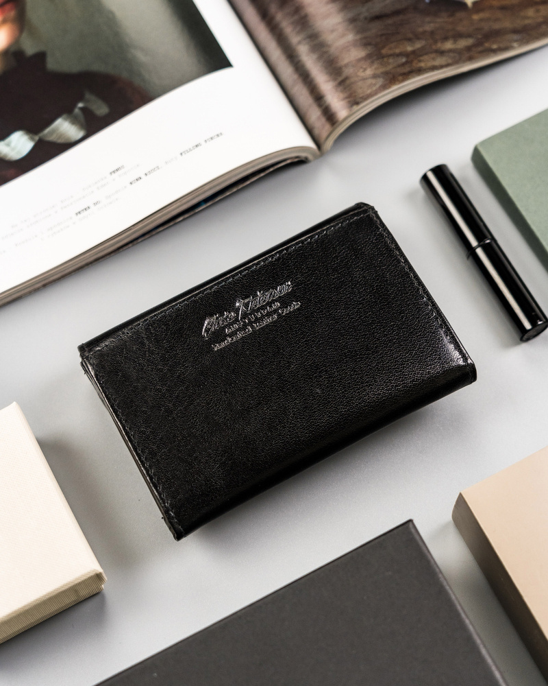 Klasyczny, skórzany portfel damski na zatrzask - Peterson - obrazek 5