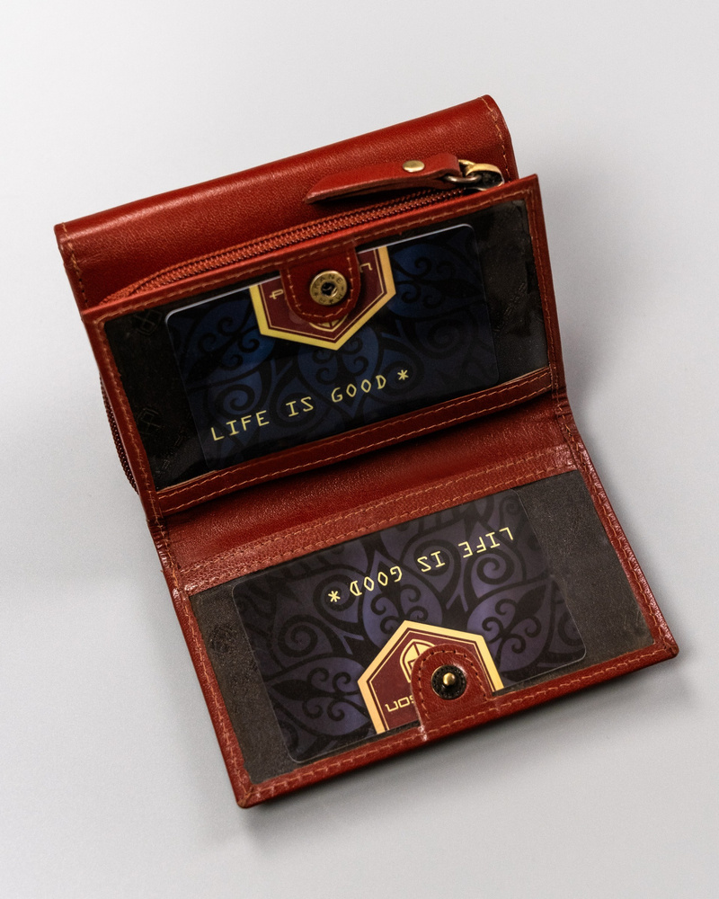 Elegancki portfel damski ze skóry naturalnej - Peterson - obrazek 7