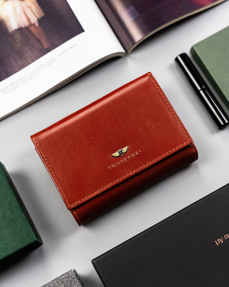 Elegancki portfel damski ze skóry naturalnej - Peterson - obrazek 4