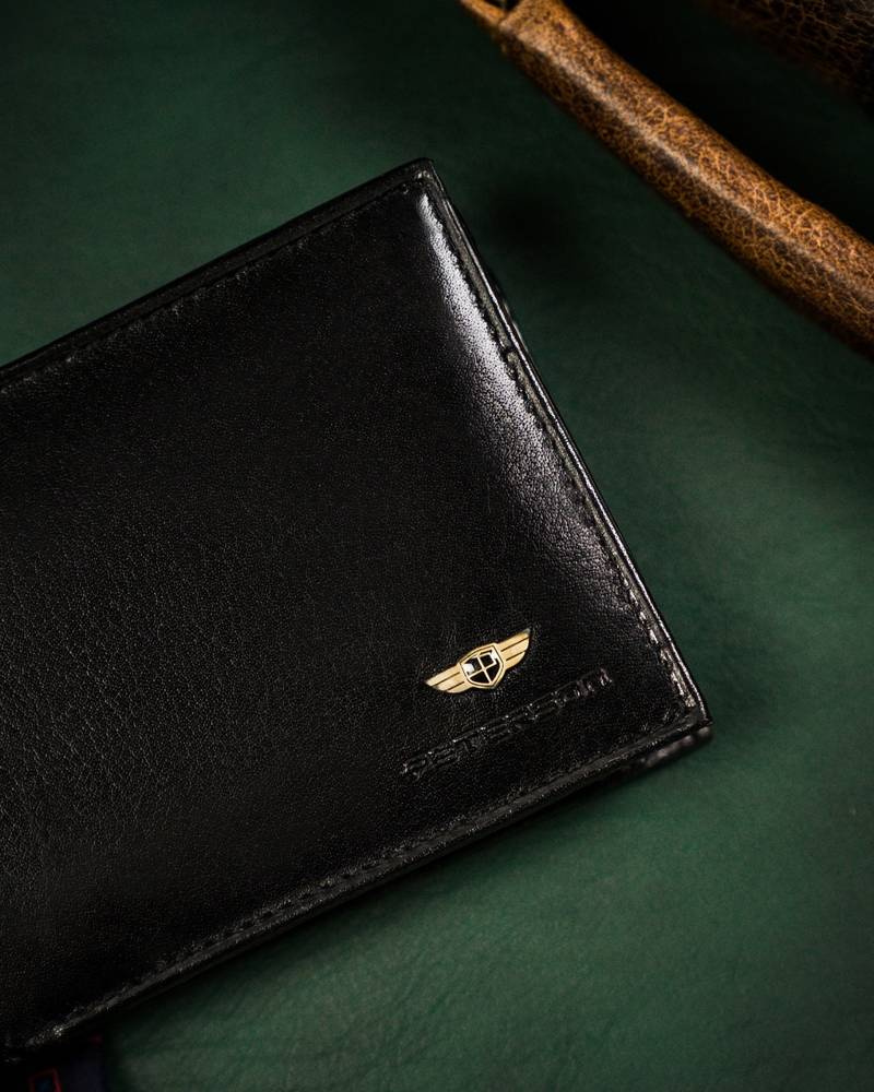 Skórzany portfel męski bez zapięcia zewnętrznego - Peterson - obrazek 3