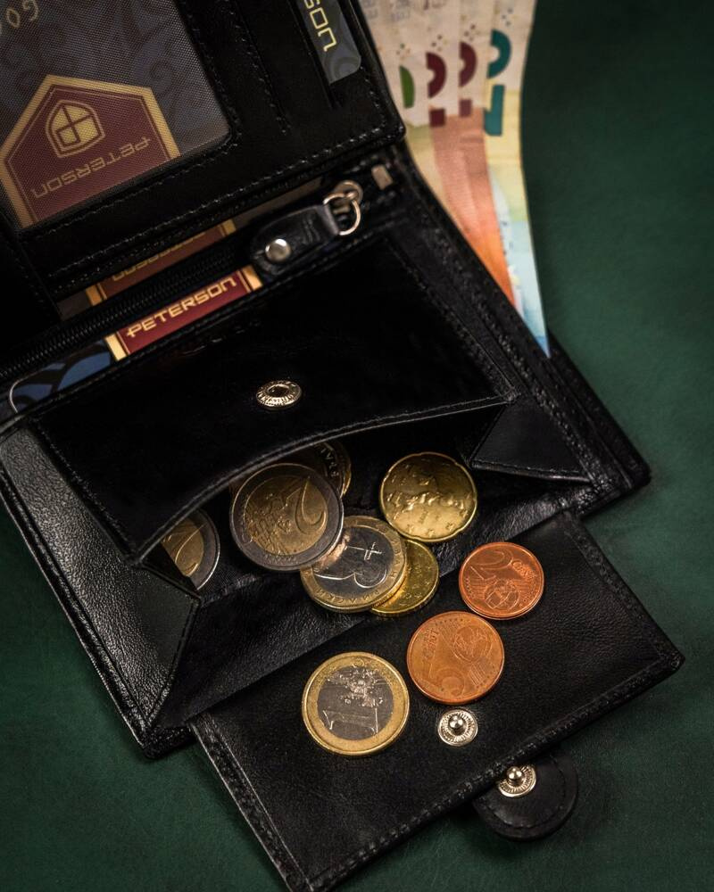 Zestaw prezentowy: skórzany portfel męski i brelok - Peterson - obrazek 10