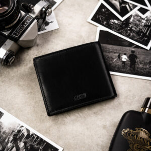 Zestaw prezentowy: skórzany portfel męski i brelok - Peterson