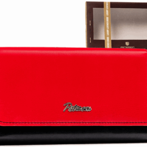 Duży, skórzany portfel damski na zatrzask - Peterson