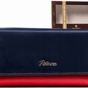 Duży, skórzany portfel damski na zatrzask - Peterson